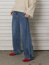 SIDE PLEATED DENIM PANTS / Y243-31045-3 /【 BLUE 】